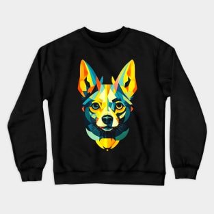 Abstract Dog face Crewneck Sweatshirt